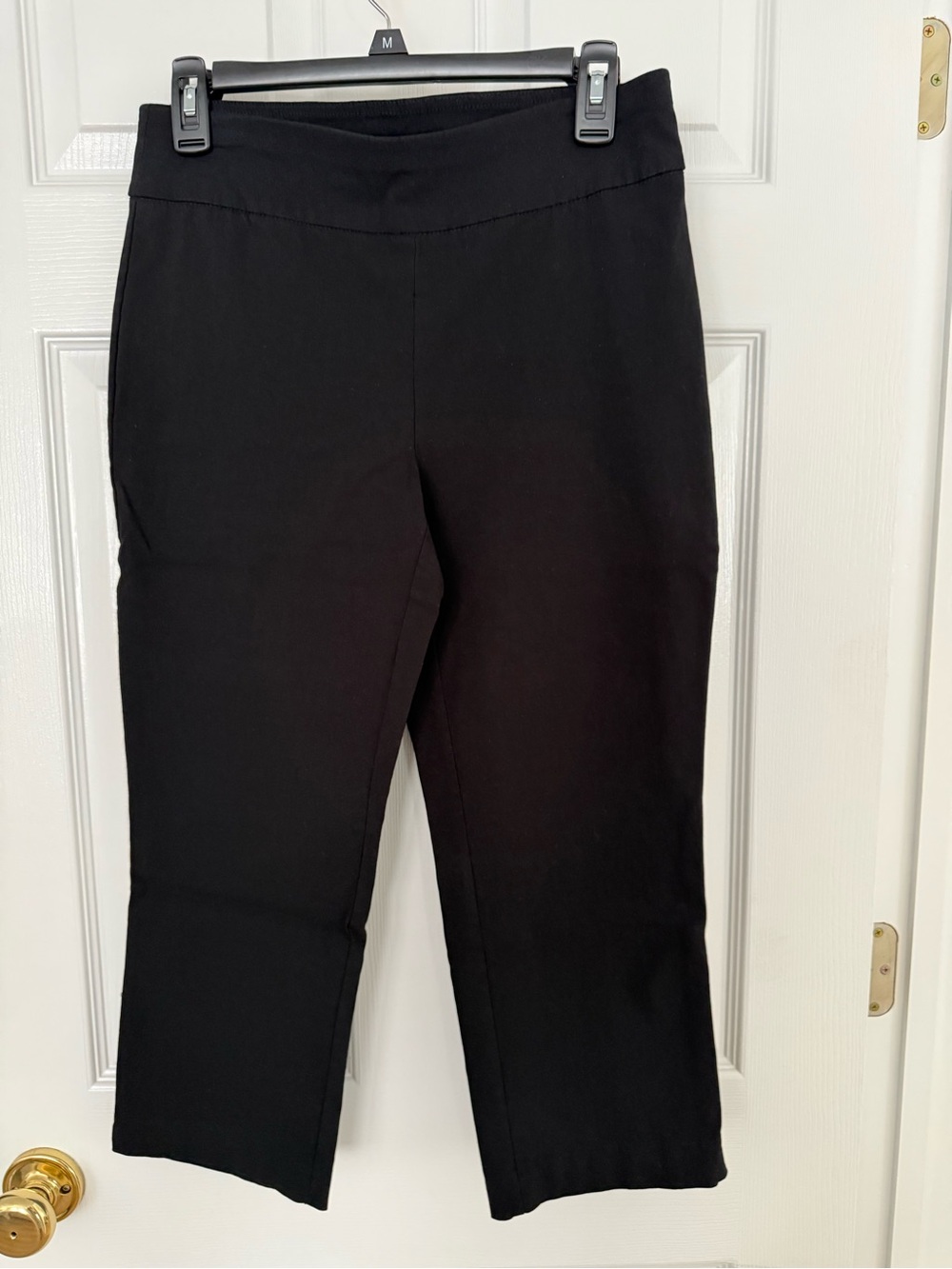 croft & barrow Black Stretch Pull-On Capri Pants